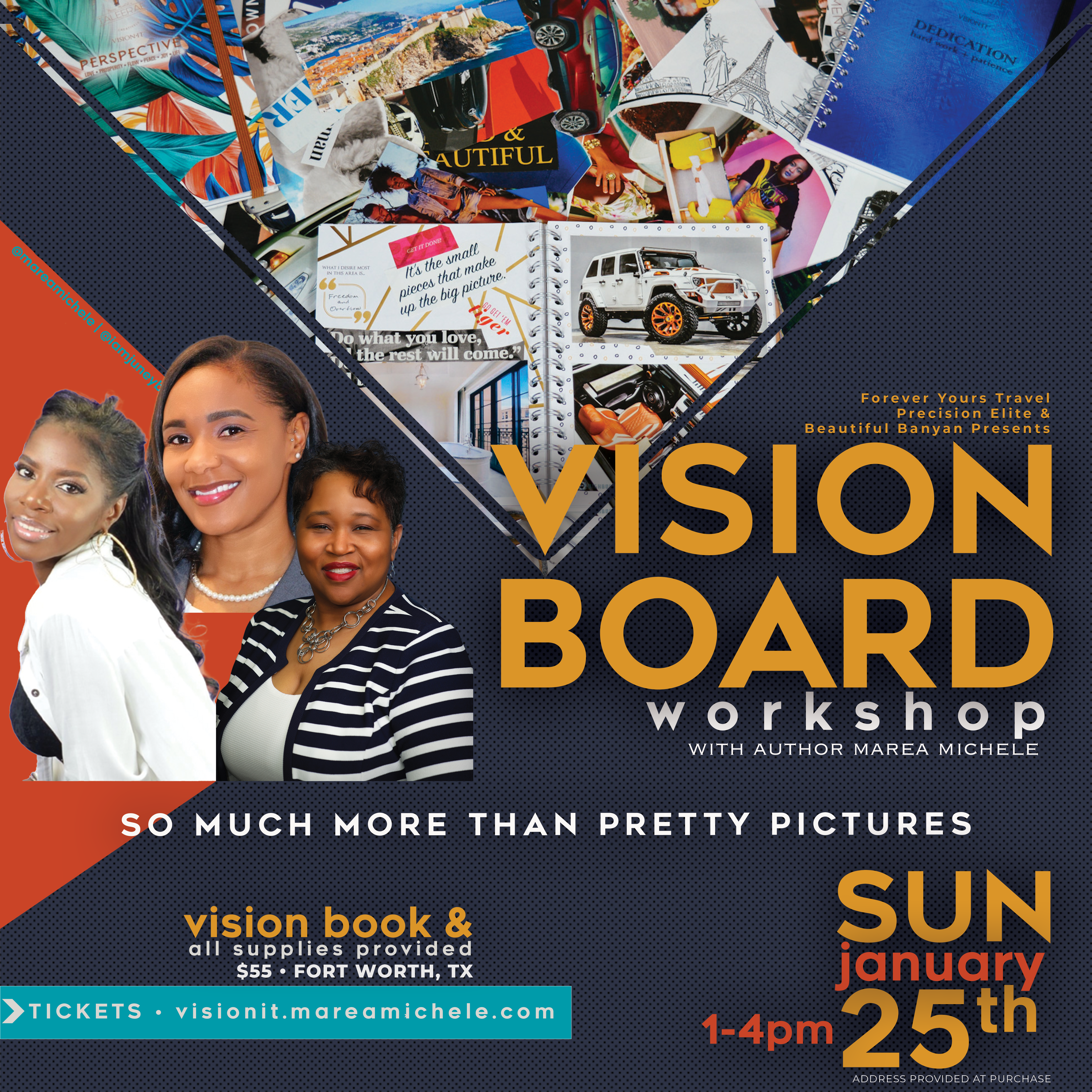 FOREVER YOURS & PRECISION ELITE VISION BOARD WORKSHOP